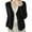 Black, variant on Women's Chunky Knit Open Front Sweater Long Sleeve Button Loose Short Cardigan Outerwear Coats White M