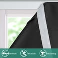 thumbnail image 3 of Lapalife Blackout Door Curtain, Thermal Insulated French Door Curtains for Privacy, Tie up Shades Tricia Door Blind, 1 Panel, 26"x 66", Black, 3 of 8