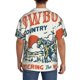 thumbnail image 3 of Balery Cowboy Rising Horse Camisa Casual de Manga Corta con Botones para Hombre, Texturizada, Estilo Cubano, para Playa, Verano-X-Large, 3 of 5