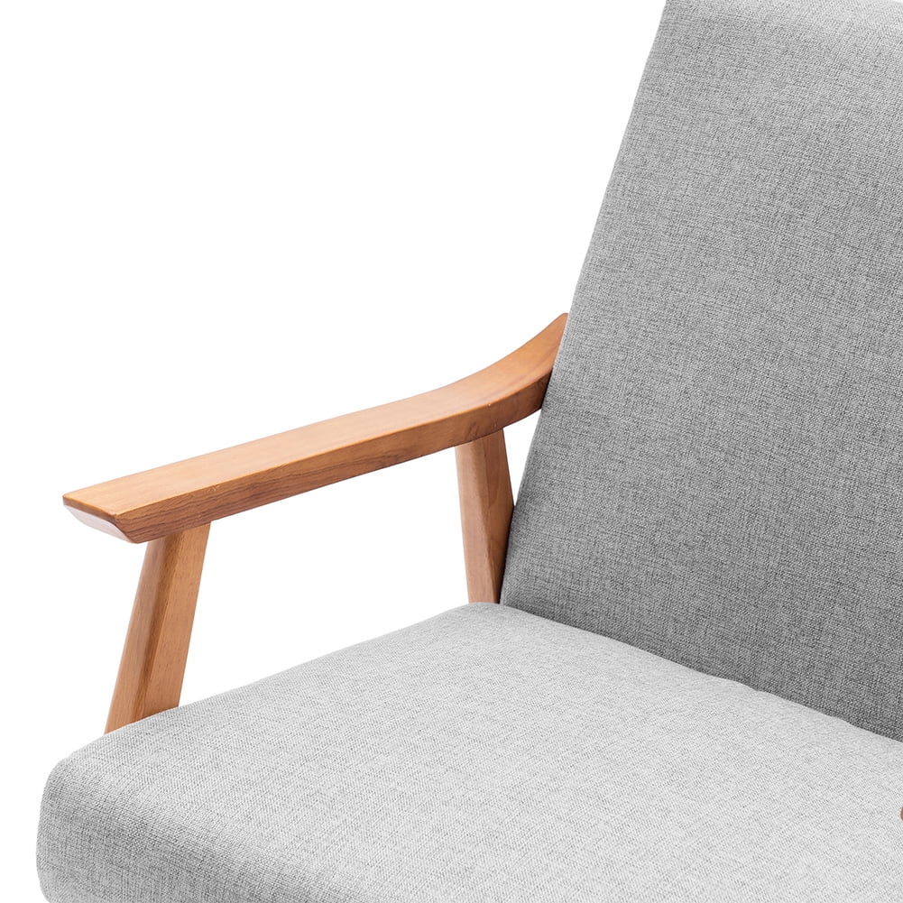 Kepooman Accent Chair, Living Room Arm Chairs with Legs for Home Kitchen Office Bistro Cafe, Light Grey Kepooman Accent Chair, Living Room Arm Chairs with Legs for Home Kitchen Office Bistro Cafe, Light Grey