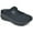 Black Fab W/ Suede, variant on White Mountain Womens Fearless Suede Textured Mules