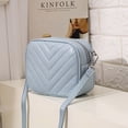 thumbnail image 2 of Bolso bandolera pequeño para mujer, bolso de mano cuadrado con forma de cámara, bolso de hombro ligero con cremallera superior, 2 of 5