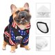 thumbnail image 3 of Fotbe American With Lips Sudadera con Estampado para Perros Pequeños – Suéter con Capucha para Mascotas, Tela Suave de Forro Polar con Bolsillo-X-Small, 3 of 7