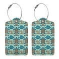thumbnail image 3 of Cauagu Turtles And Seahorses Pattern Luggage Tags,Leather Luggage Tags Personalized Luggage Tag Travel Tags Privacy Cover ID Label for Travel Bag Suitcase-1, 3 of 5