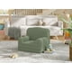 thumbnail image 2 of 2 - in - 1 para niños couch: comfy para niños pequeños couch that folds out to convertible sofa y lounger, foam para niños chair con soft sherpa, gift para girls y boys (green crown, grande), 2 of 7