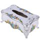 thumbnail image 2 of Caja de pañuelos exquisita de estilo europeo, organizador de almacenamiento de contenedores para uso doméstico, coche, Hotel, color blanco, 2 of 8