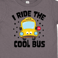 thumbnail image 4 of Inktastic I Ride the Cool Bus with Yellow Bus Boys or Girls Toddler T-Shirt, 4 of 5
