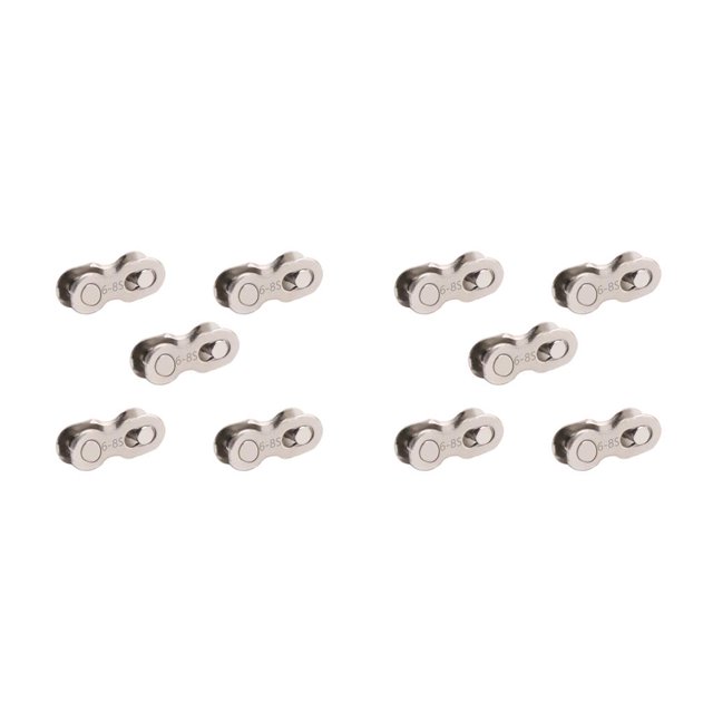 Greeniant Conector de cadena de bicicletas, acero al carbono, enlace de liberación rápida, reparación de ciclismo, piezas de repuesto, 8 velocidades 2piezas