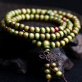 thumbnail image 4 of Sandalwood Tibetan Buddhism Mala Sandal Prayer Beads 108 Beads Bracelet Necklace 26-27s, 4 of 4