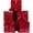 Red, variant on 5 Pack Red  Boxes with , Ribbons and Tissue Papers Square  Boxes - 7.1 Inch - Christmas Presents Wrapping, Valentine's Day Decoration Party Favor Boxes.