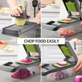 thumbnail image 3 of PHANCIR Vegetable Chopper, 17 in 1 Multi-Function Food Chopper, Professional Kitchen Gadget with Container, 3 of 8