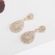 thumbnail image 5 of Pendientes de lágrima para mujer con circonita bohemia arcoíris Pendientes de botón colgantes para adolescentes Pendientes llamativos para novias Pendientes de cristal con pedrería Regalos de joyería, 5 of 8