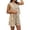 a-Khaki591105, variant on FINALGANG Womens Geometric Striped Print Two Piece Outfit Crew Neck Sleeveless Crop Top High Waist Shorts Casual Matching Set For Daily Summer Wear Cozy Set