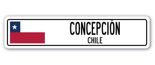 TALCAHUANO CHILE Street Sign Chilean flag city country road wall gift 