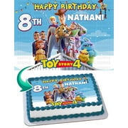 Toy Story 4 Edible Cake Image Topper Personalized Birthday Party 1/4 Sheet (8"x10.5")