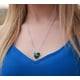thumbnail image 3 of Infinito amor corazón colgante collar piedra de nacimiento cristal joyas regalos para mujeres, tono plateado, 18"+2" Xemadio WRMH-204-5, 3 of 6