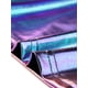 thumbnail image 5 of TOP CORTO METÁLICO INSPIRADOR CHIC PARA MUJERES CON ESCOTE CUADRADO Y MANGAS CORTAS, BRILLANTE, TAMAÑO S, AZUL MORADO, 5 of 6