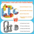 thumbnail image 5 of Pista de Tren Magnetica Flexible DIY Educational Railway System 655 18A 18 piezas STEM USB, 5 of 5
