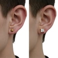thumbnail image 5 of 6 Pairs 14K Gold Plated Stud Earrings Set, Hypoallergenic Cubic Zirconia Earrings for Women and Men, 5 of 10