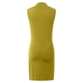 thumbnail image 7 of Evening Dresses for Women Midi Dresses for Women 2026 Women Summer Mini Dress Bodycon Ruched Neck Sleeveless Work formal Party Wedding Guest Dress, 7 of 7