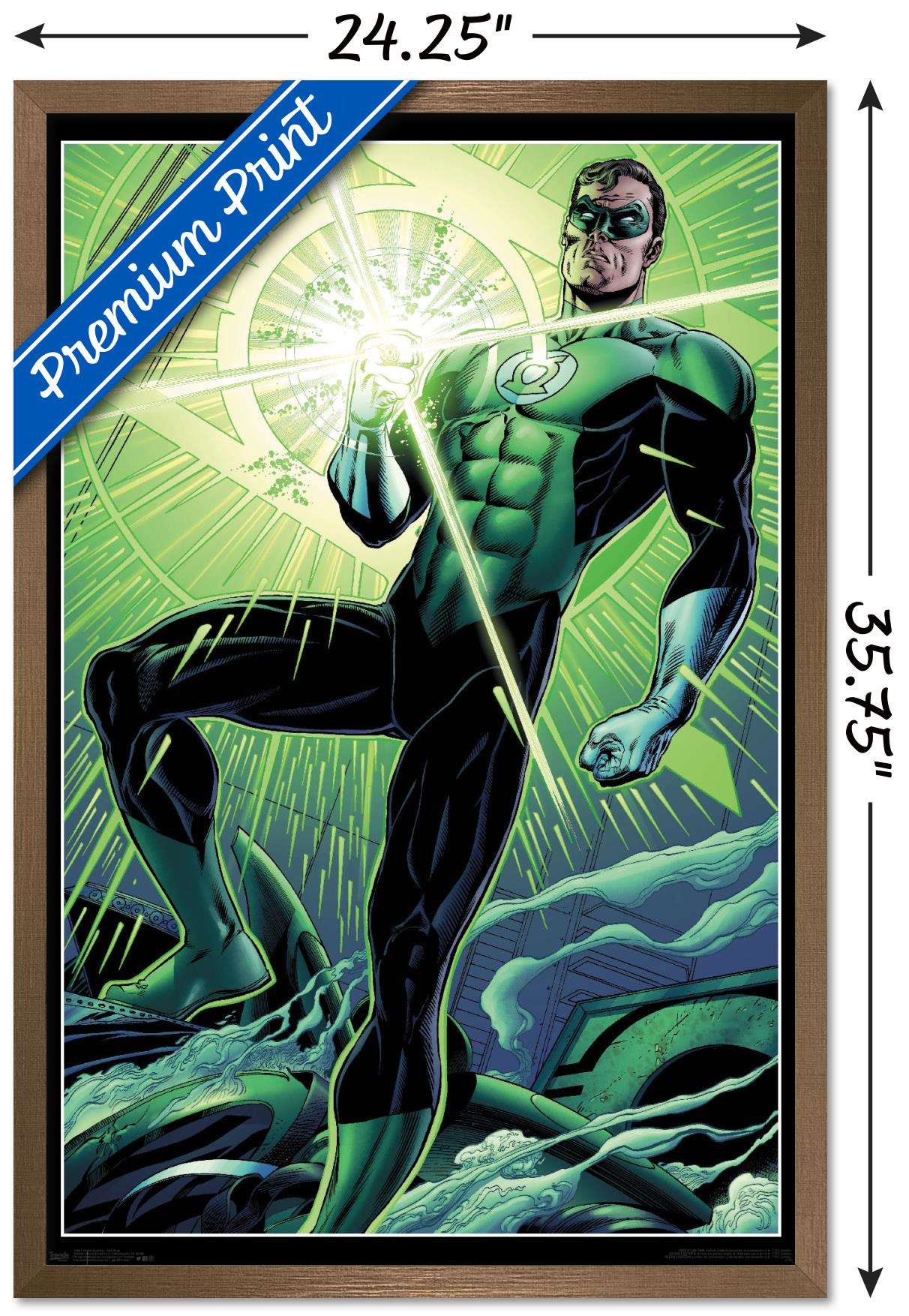 DC Comics - The Green Lantern - Hal Ring Wall Poster, 22.375" x 34", Framed