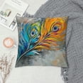 thumbnail image 2 of Orinice Colorful Feathers Graphic Decorative Pillow Cover for Home Couch Living Room Sofa, Soft and Durable All Year Round, 1PC 20x20in, 2 of 5