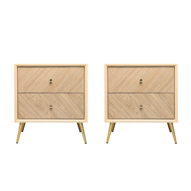Set de 2 Buros Espiral Natural Kessa Muebles