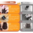 thumbnail image 7 of Silicone chair leg floor protectors Furniture sliders, chair leg caps with felt, rubber furniture cushion table leg protectors, round chair leg covers 16 Pack Brown M(Fit:0.81".2"), 7 of 7