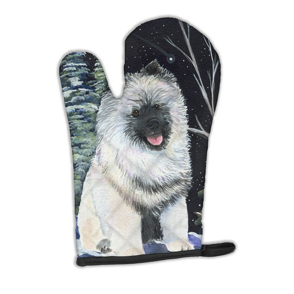 Starry Night Keeshond Oven Mitt