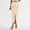 🔥 Beige, variant on Office Pencil Skirt High-Waist Tailored Slim Fit With Side Pocket And Front Slit Professional Knee-Length Wool Blend For Business Meetings Workwear And Evening Styling Transitional Season