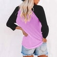 thumbnail image 2 of Womens Summer Tops Casual Crewneck Short Sleeve T Shirts for Women Solid Oversized Blouses Tops, 2 of 3