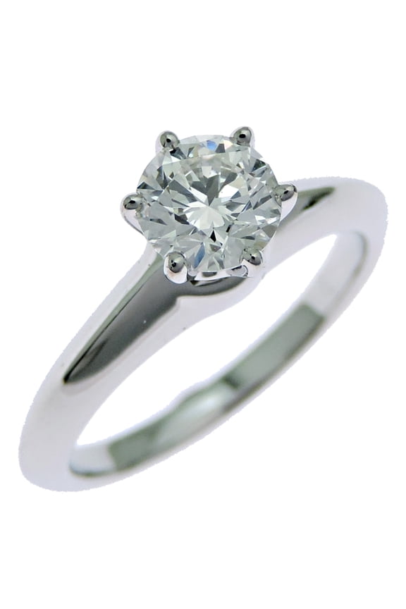 Pre-Owned Tiffany & Co. Solitaire 0.61ct Diamond Women's Ring, Platinum 950