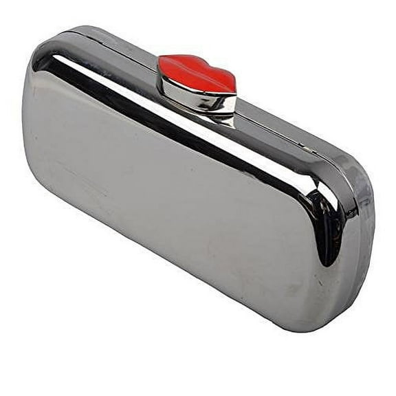 2Chique Boutique Women's Hard Case Lip Snap Closure Evening Bag