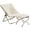 Beige, variant on Folded Chair with Ottoman, Soft Faux Fur Oversized Folding Accent Chair,Lounge Lazy Chair, Metal Frame Moon Chair for Bedroom, Living Room, Dorm Rooms, Garden and Courtyard