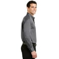 thumbnail image 3 of Port Authority S613 Mens Tonal Pattern Easy Care Shirt, Grey - 3XL, 3 of 6