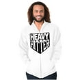 thumbnail image 4 of Heavy Hitter Baseball Fanatic Sports Men's Big & Tall Graphic Zip Up Hoodie Brisco Brands 4X, 4 of 5