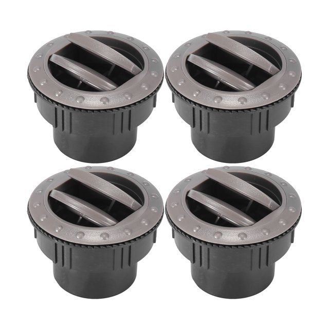 4uds 46mm Aire Acondicionado Ventilación Salida para Coche RV Redondo Tipo Gris Unique Bargains Salida de ventilación de aire acondicionado