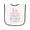 White and Navy, variant on Inktastic I'm the Baby Bunny Easter Design Baby Terry Cloth Bib