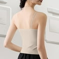 thumbnail image 4 of Xixinqiwan Women Tank Tops,Women Seamless Fitted Camisole Spaghetti Strap Silk Cami Tops Stretchable Knit Tank Undershirt for Layerling, 4 of 4
