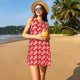 thumbnail image 3 of Balery Retro Lobsters Vestidos de verano para mujer con estampado: vestido holgado sin mangas, vestido playero informal y cómodo para días calurosos., 3 of 7