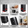 thumbnail image 2 of Portable Battery Powered Burr Coffee Grinder with 40 Adjustable Settings & 35g Capacity, 1800mAh Rechargeable Coffee Bean Grinder with Conical Ceramic Burr, for Travel, Camping, Office, Espresso, etc, 2 of 14