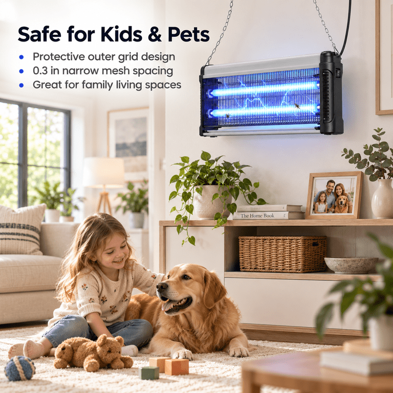 Gamexcel 40W Electronic Bug Zapper, UVA Light, 1600 Sq Ft photo 4
