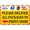 P05, variant on BTFSigns Place Packages In The Box Delivery Sign - Weatherproof 8"x12" Aluminum Parcel Drop Box Sign for Drivers, Office, Business, Home Yard Outdoor Yellow