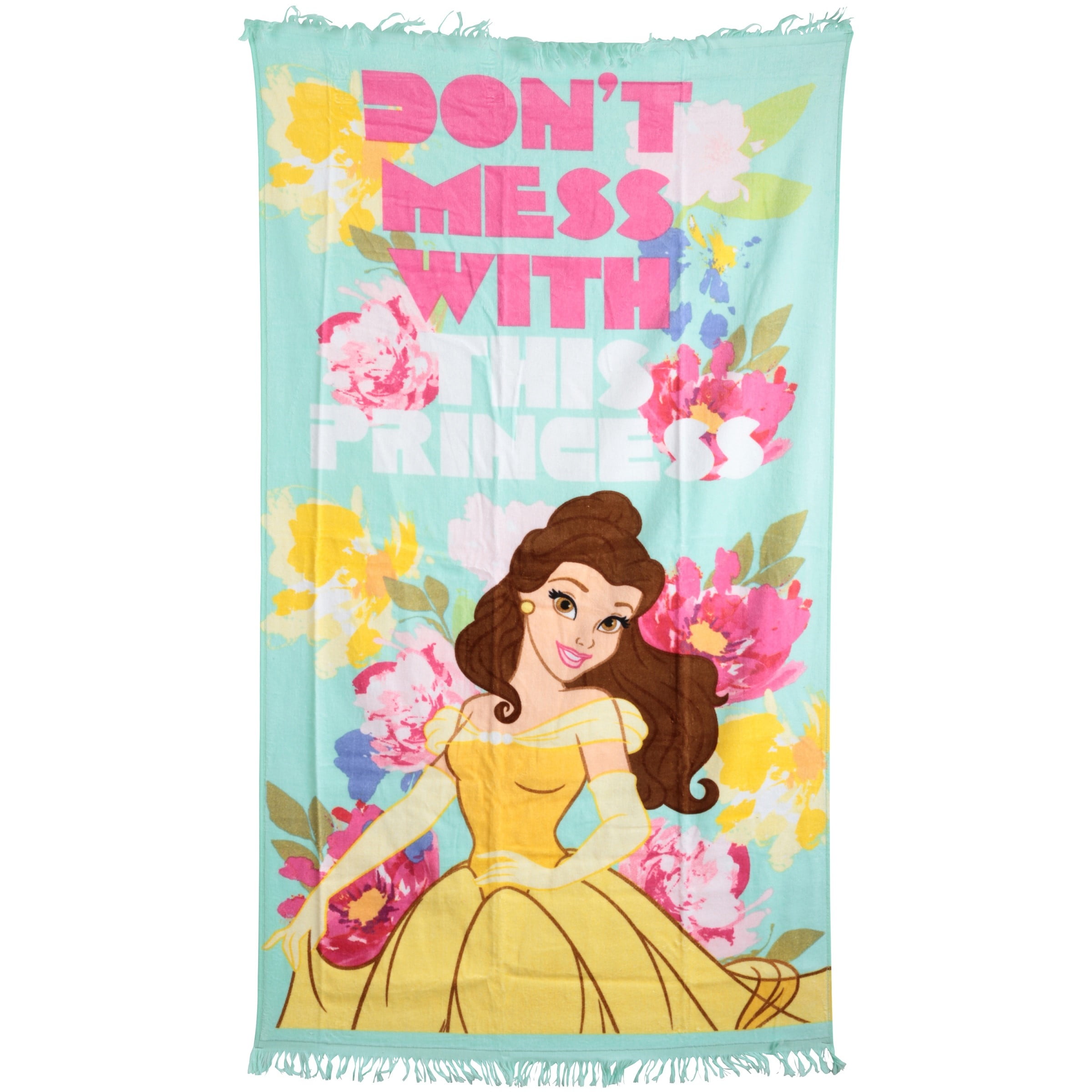 beauty and the beast beach towel