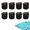 Black,8pcs, variant on Kayak Scupper Plug Kit, Universal Rubber Scupper Plugs with Reinforced Handle, Kayak Accessories, Boat Accessories Scuppers Plug Kit for Sit-On-Top Kayaks, Canoes, Small Boats