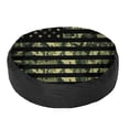 thumbnail image 2 of American Flag Green Camouflage Black Stripes Spare Tire Cover for RV Trailer 14inch Waterproof Wheel Covers Weatherproof Sun Protection Tire Protector Universal Fit for Truck SUV Campe, 2 of 6
