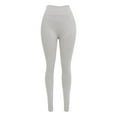 thumbnail image 5 of Pantalones cortos sin costuras para mujer - Pantalones cortos de yoga de cintura alta, tejido elástico en 4 direcciones, cintura cónica para hacer ejercicio y uso informal, 5 of 5