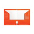 thumbnail image 2 of Staples 4-Pocket 3-Hole Punched Presentation Folder Orange 56210-CC, 2 of 3