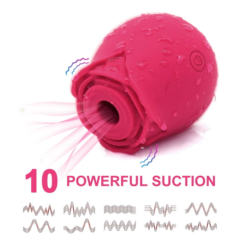 New Upgraded Women Rose Toy with 10 Gears,Rechargeable Rose Toys Vibrator  for Women-Fyuui