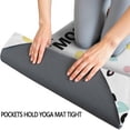 thumbnail image 3 of White Cow Moo Pattern Hot Yoga Mat Towel Non Slip for Hot Yoga - Quick-Drying Yoga Mat Cover with 4 Corner Pockets with Travel Bag - Hot Yoga Towel Non Slip Grip Moisture Wicking Sweat 70"x26", 3 of 6